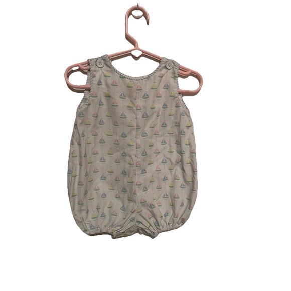 Lullaby Set Multicolored Seersucker Bubble Sailboats 9 Months - Picture 1 of 5